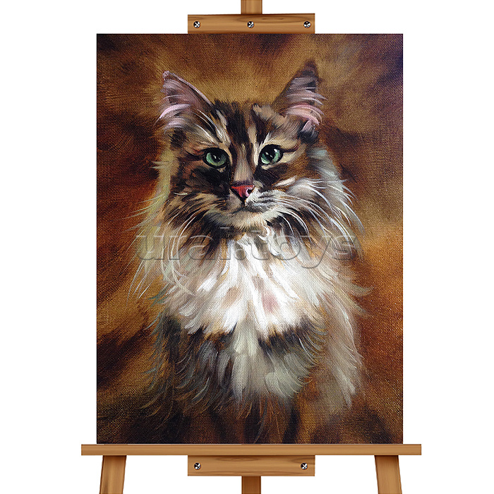 Картина по номерам "Сибираская кошка" 40*30 см.