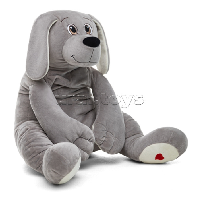 Собака Чарли, 70см (сидя 35 см), серый Собака Чарли, 70см (сидя 35 см), серый