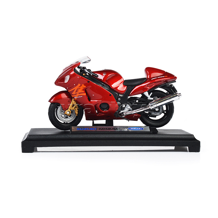 Мотоцикл 1:18 Suzuki Hayabusa, красный Мотоцикл 1:18 Suzuki Hayabusa, красный