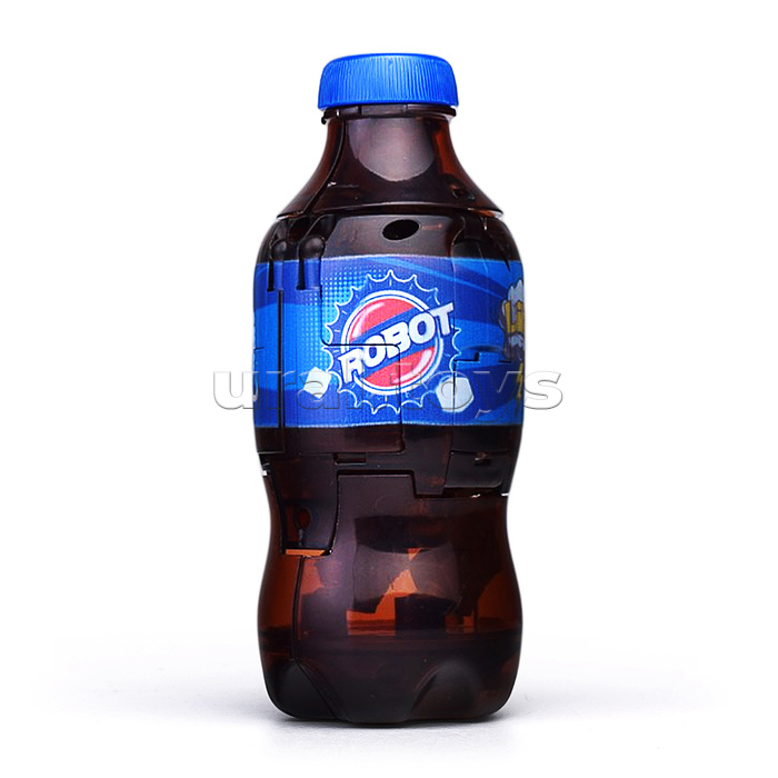 Трансформер "Бутылка-робот" 2в1, Самурай, ВОХ, цвет синий