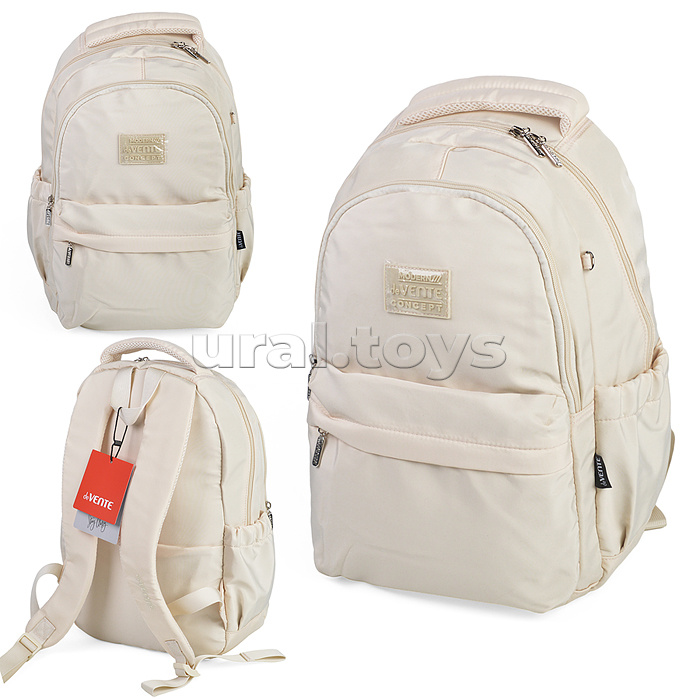 Рюкзак "Modern Concept Soft" подростковый 42x31x20 см (18 л) 500 г, текстильный, 1 отделение на молнии с уплотненным отделением для ноутбука до 15 дюймов и книг, бежевый Рюкзак "Modern Concept Soft" подростковый 42x31x20 см (18 л) 500 г, текстильный, 1 отделение на молнии с уплотненным отделением для ноутбука до 15 дюймов и книг, бежевый