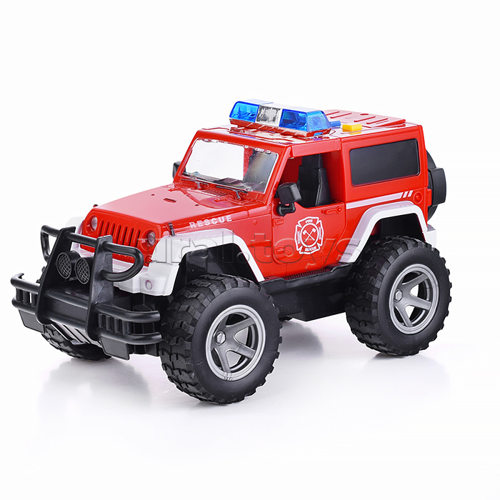 Машина "Полиция" 1:16 (свет, звук) в коробке (красный)