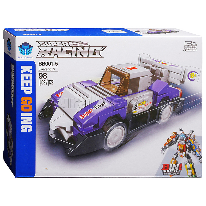 Конструктор "Суперкар" 8 в 1 (786 дет.) в коробке