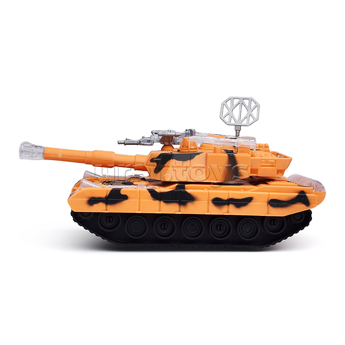 Танк "Боевая машина" свет, музыка, в коробке