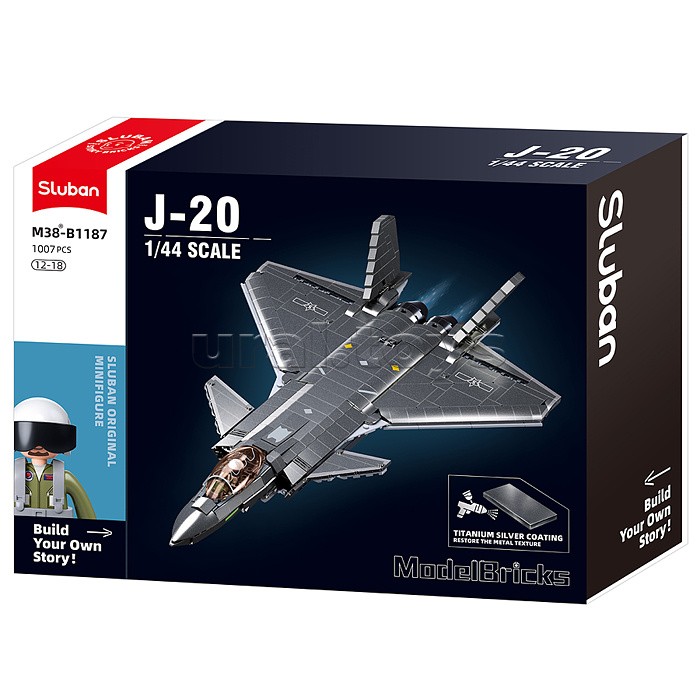 Конструктор "Истребитель J-20" (1007 дет.)