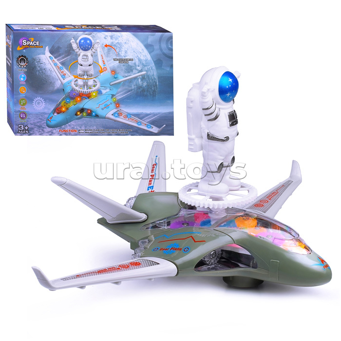 Интерактивная игрушка "Космонавт на самолете" в коробке