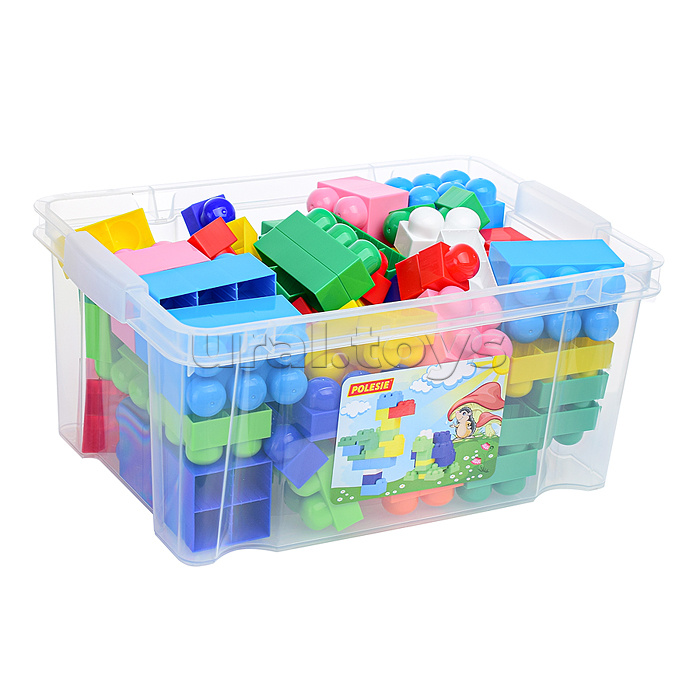 Конструктор "Великан" (74 элемента) (в контейнере)