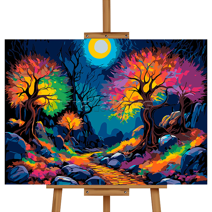 Картина по номерам "Волшебный лес" 50*40 см