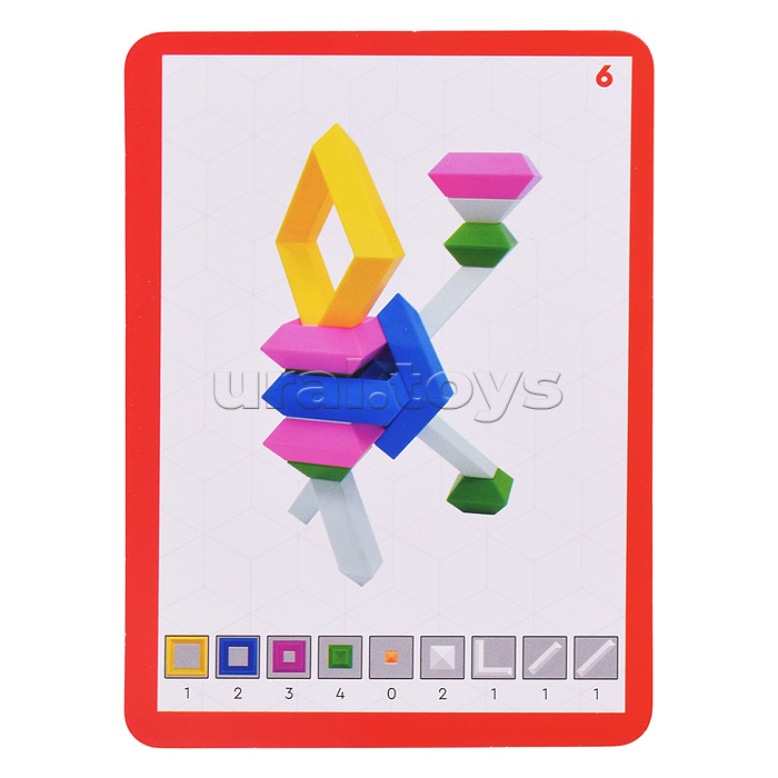 Игра "Карточки" тип 1, для развивающего конструктора
