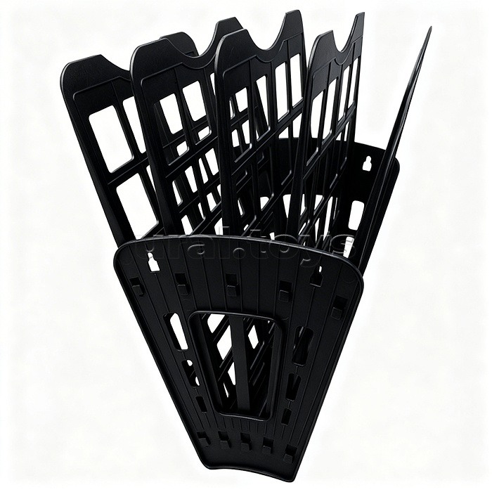 Лоток для бумаг 5-ти секционный "Wing" размер 24x21x30,5 см, черный