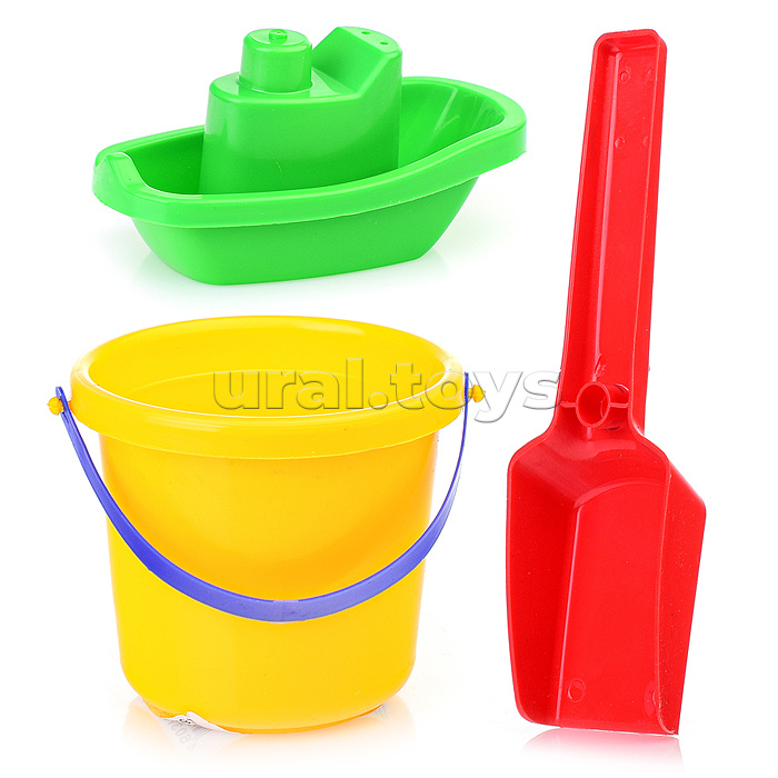 Набор с корабликом "Средний" (ведерко + совок)