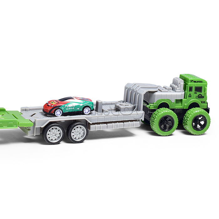 Машина "Перевозчик" ( цвет зеленый)  в пакете