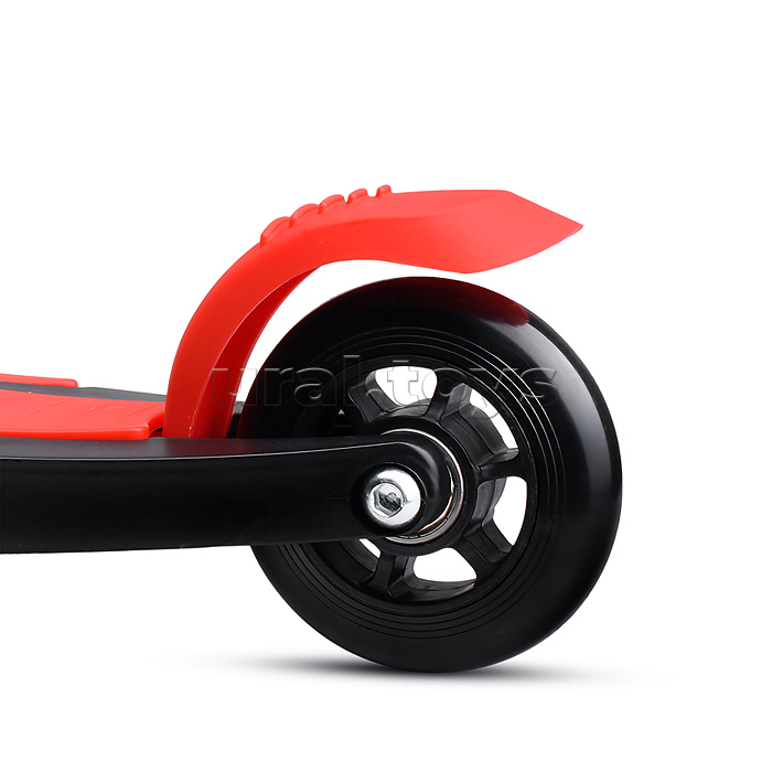 Самокат трёхколёсный ROCKET колёса PU, цвет красный