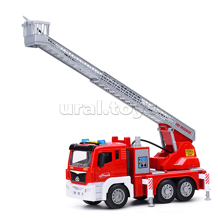 Машина "Пожарная с автолесницей" в коробке