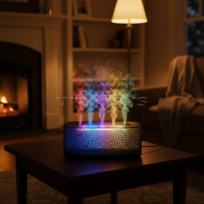 Светильник-увлажнитель  "Чёрная лава" в коробке