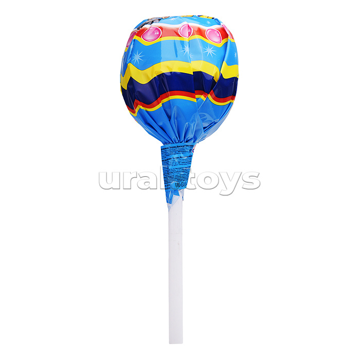 Лизунец MAXI. Карамель на палочке с жевательной резинкой и подарком в наборе (для мальчиков) 125гр*24шт.