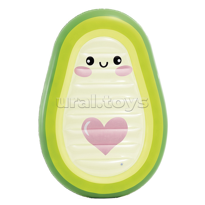 Надувной матрас-плот для плавания 180х124 Авокадо, до 100кг 58739EU INTEX