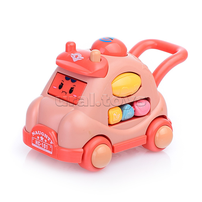 Машинка-бизиборд "Распознавание цветов и форм" в коробке