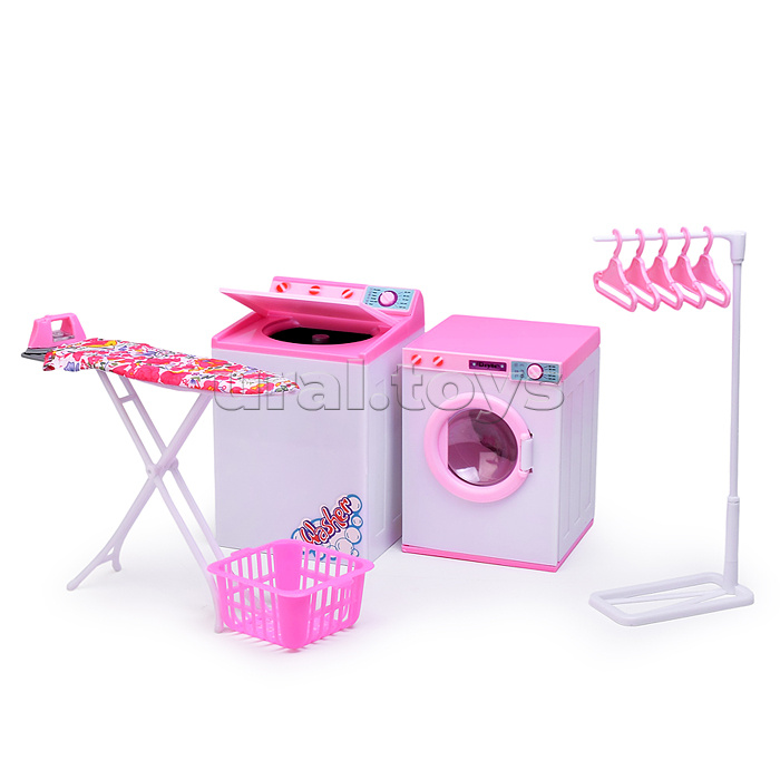 Набор мебели для кукол 96001 "Прачечная" в коробке