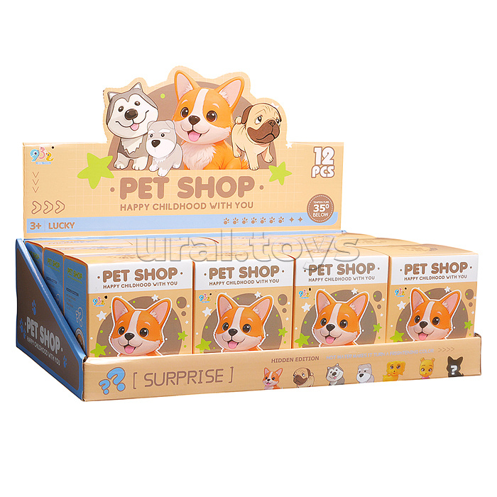 Игрушка-сюрприз "Щеночки-дружочки" в коробке
