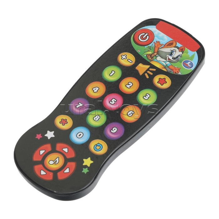 Пульт чёрный 12+ песен, мелодий и звуков. на блистере