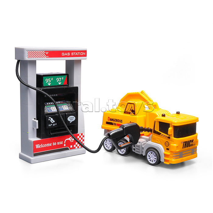 Заправочная станция "Строительная техника" в коробке