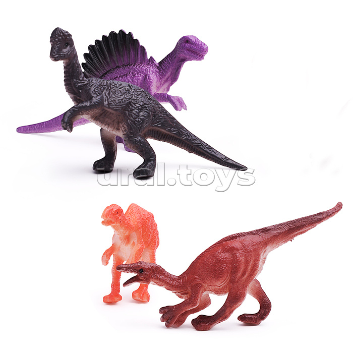 Игрушка пластизоль "Динозавры" 4 шт. Рассказы о животных