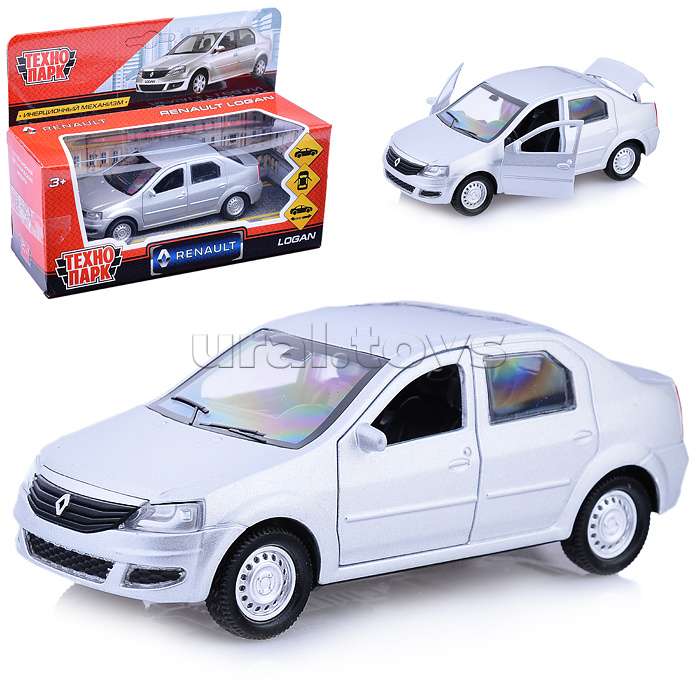 Машина металл Renault Logan, 12см, (открыв. двери, серебристый) инерц, в коробке Машина металл Renault Logan, 12см, (открыв. двери, серебристый) инерц, в коробке