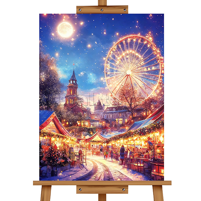 Мозаика алмазная "Атмосфера праздника" 30*20 см.