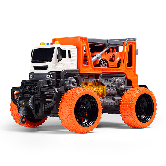 Машина "МегаСити" 1:16 (свет, звук) в коробке (цвет оранжевый)