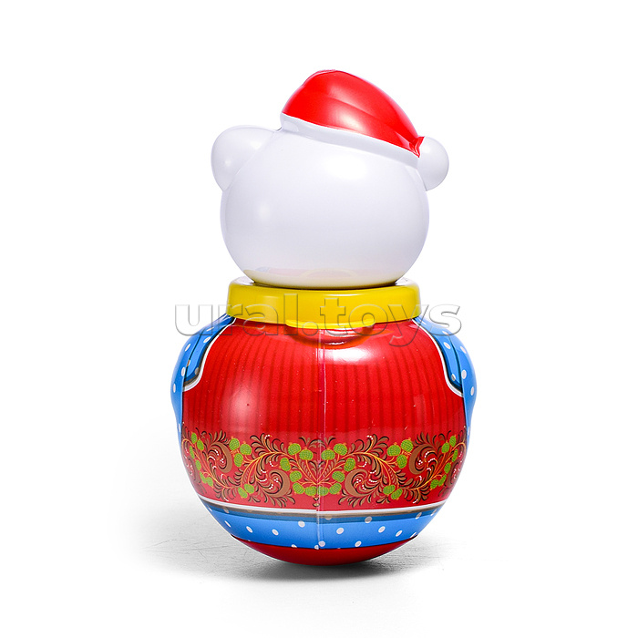 Неваляшка малая "Белый медведь Тема" в п/пакете