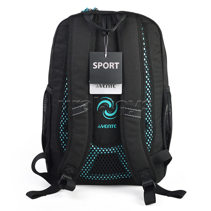 Рюкзак "Sport" подростковый 40x31x20 см (18 л) 500 г, текстильный, 1 отделение на молнии с уплотненным отделением для ноутбука до 15 дюймов и книг, 1 передний карман на молнии, 2 боковых кармана, уплотненная вентилируемая спинка с пластиковой вставкой, уп