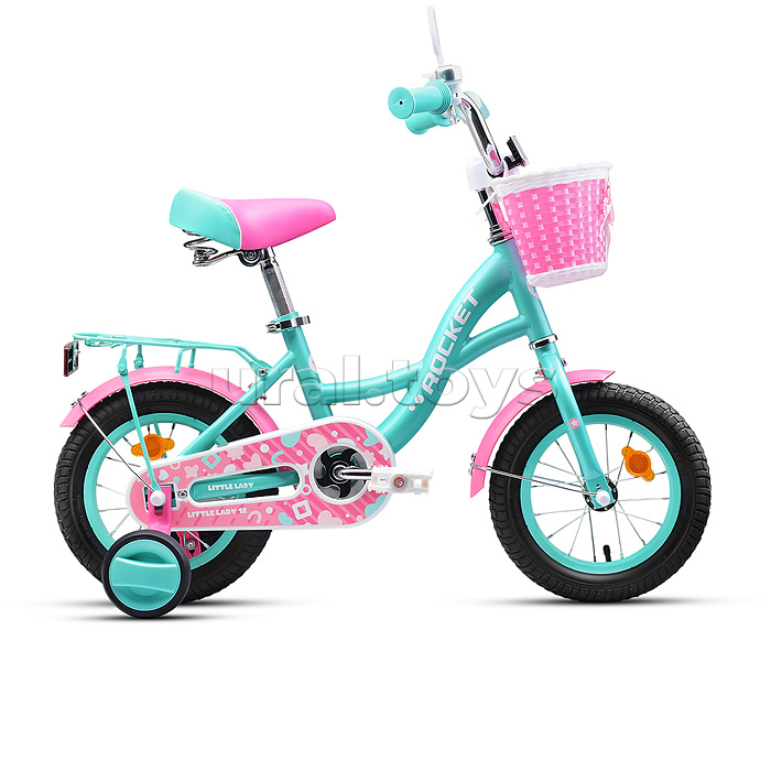 Велосипед 12" Rocket Little Lady, цвет бирюзовый