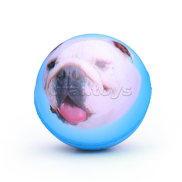 Мяч мягкий "Собачка" (5 см) в пакете