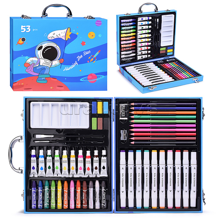 Набор для юного художника "Юный космонавт " (53 предмета)