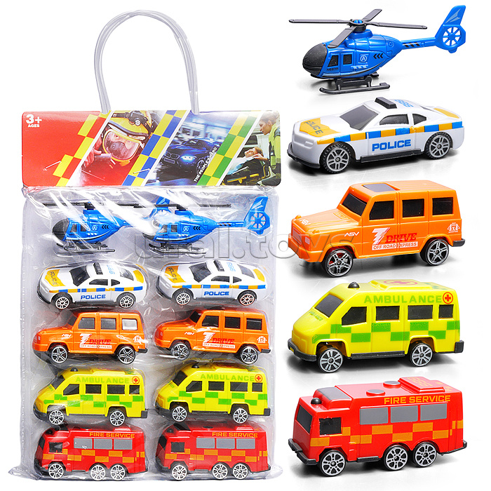 Набор машин "Автопарк служебных машин" в пакете