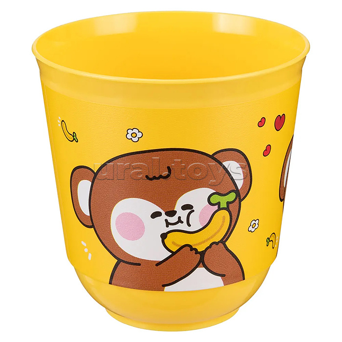 Стакан детский с декором 270мл (Желтый)