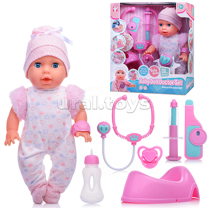 Пупс с аксессуарами "Крошка Мишель" в коробке