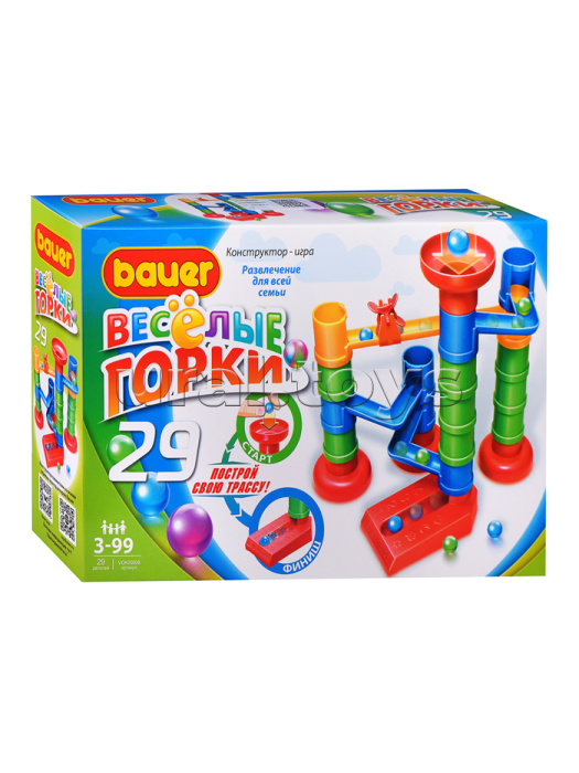 Конструктор Игровой набор "Весёлые горки" 29, в коробке