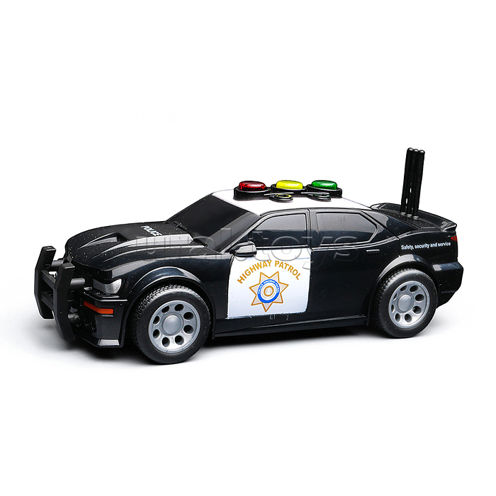 Машина "Дорожная полиция" 1:32 (свет, звук) в коробке