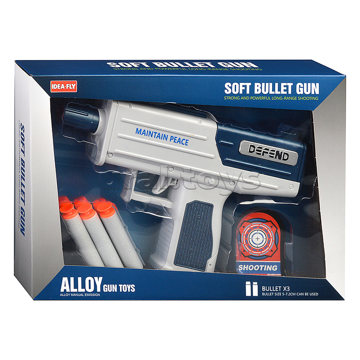 Пистолет "Выстрел" с мягкими пулями, в коробке