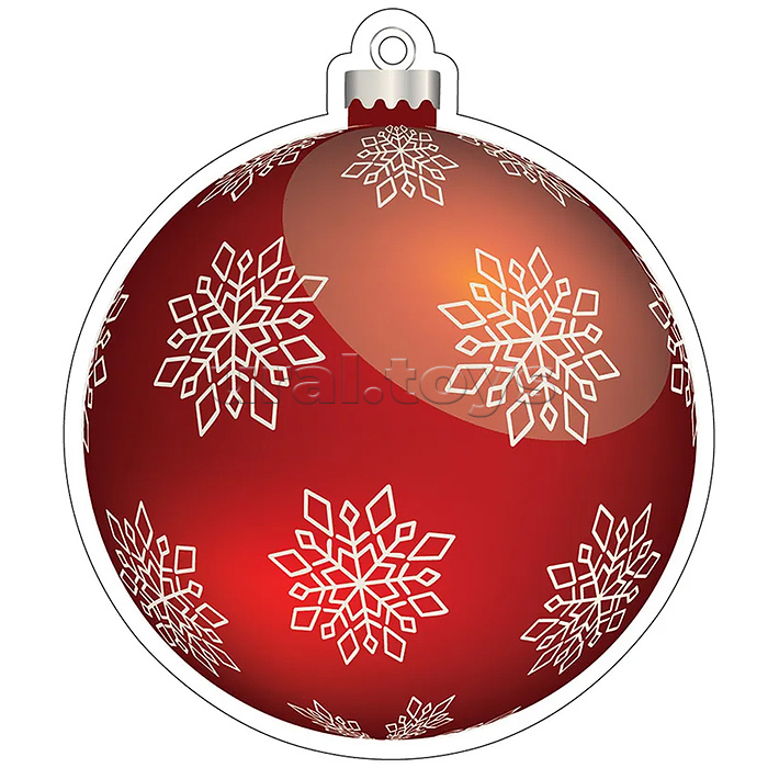 Гирлянда на нитях "Новогодние игрушки" (10 фигурок + золотой шнур 2 м)