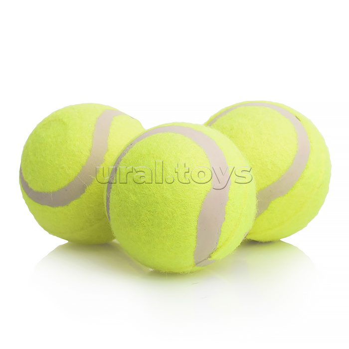 Набор мячей для большого тенниса (3 шт) в пакете с хедером