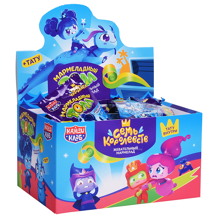 Жевательный мармелад с татуировкой "Мармеладный Ролл" ассорти (Семь Королевств) 12гр*36шт