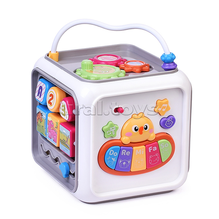 Куб развивающий "Веселые нотки" в коробке