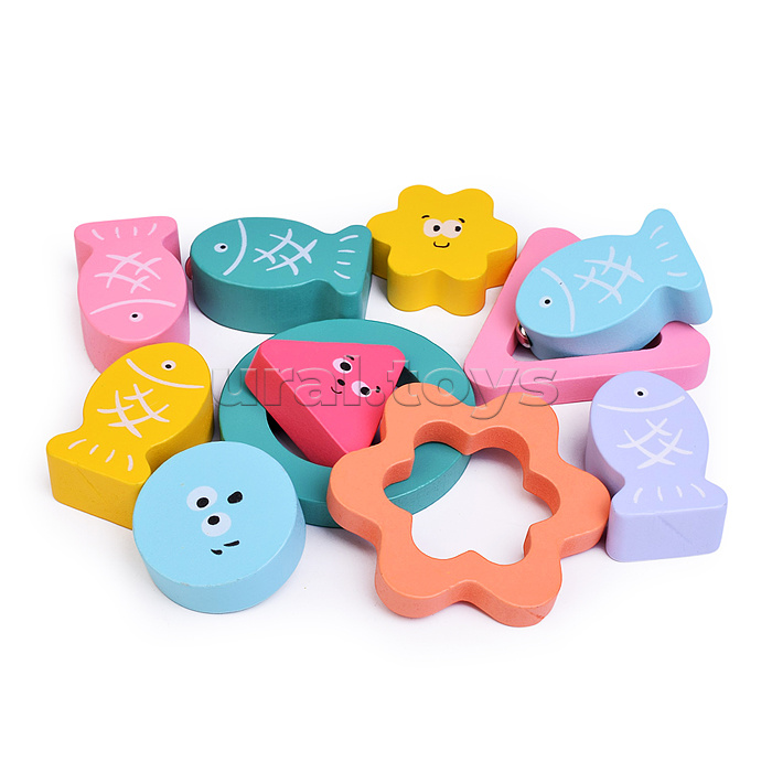 Игра развивающая "Веселая рыбалка" 2 в 1