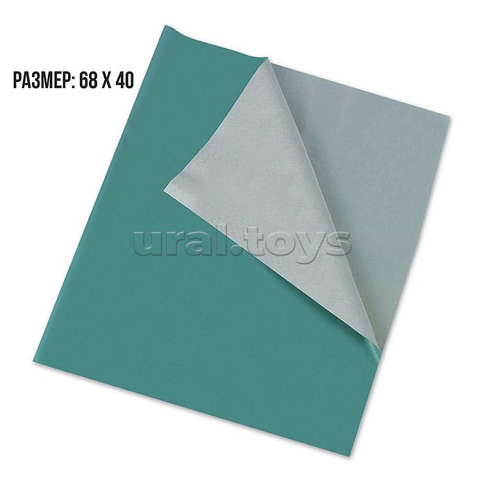 Настольное покрытие, клеенка, пакет с цветной этикеткой (Зеленый)