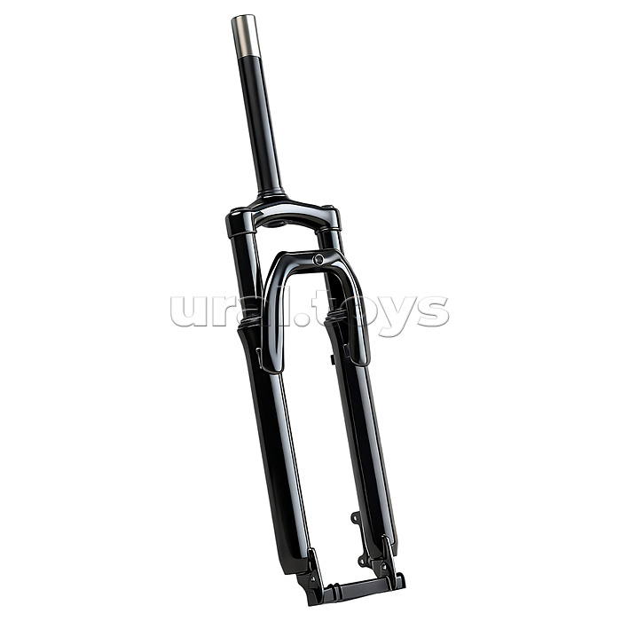 Вилка амортизационная 27,5" стальная, ход 60мм, под диск. торм. шток 1-1/8 210мм, прямой шток, черная