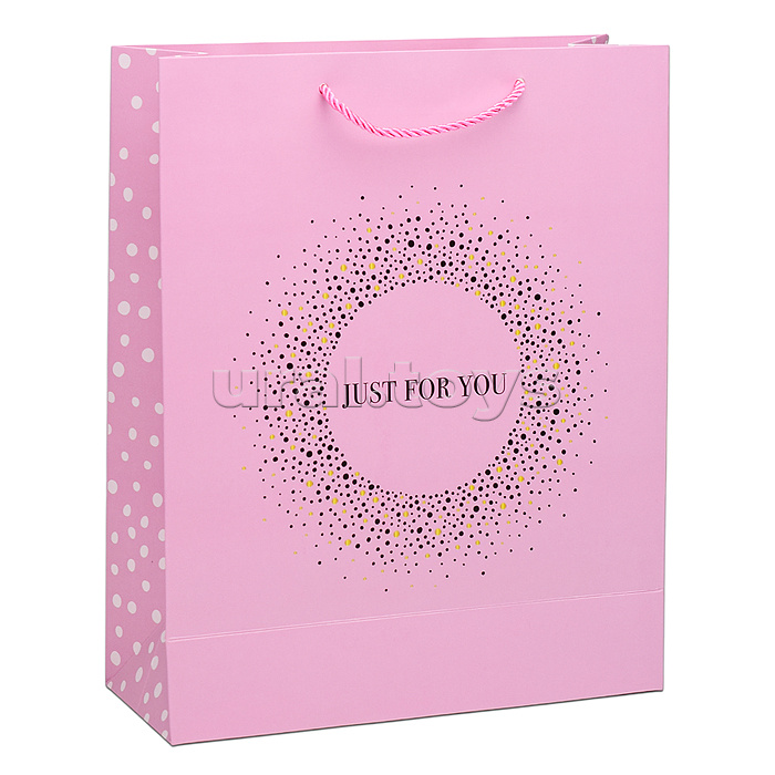 Пакет подарочный "Just for you" 26х10х32 см