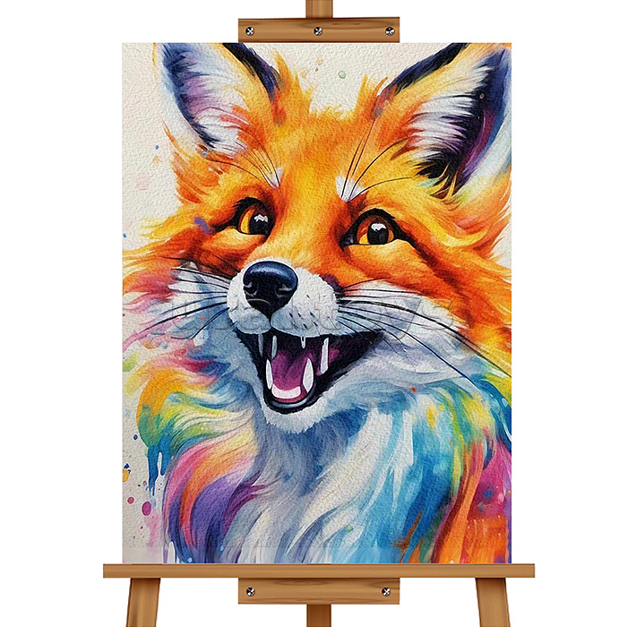 Набор для рисования "Картина по номерам 30х20 см. Лисичка"